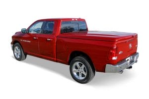 red Ram with stylized tonneau cover