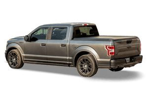 Grey Ford F150 with a Mountain Top retractable roll cover